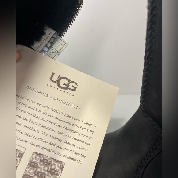 UGG SUVI WATERPROOF COLD RATED -32C/-26F SUEDE BOOTS BLACK US 6 /UK 4.5/EU 37 - Picture 14 of 15